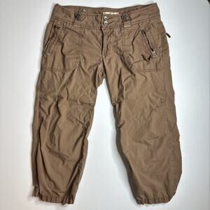 Outlooks Girls Juniors Brown Low Rise Cargo Pants Size 7 Everyday Fun Stylish